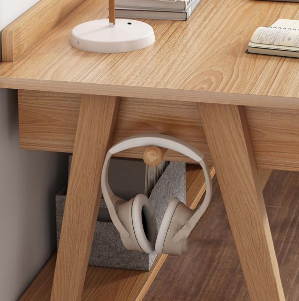 Großhandel B2B Massivholz Arbeits Tisch Computer Schreibtisch 120cm Kautschuk Set mit Stuhl